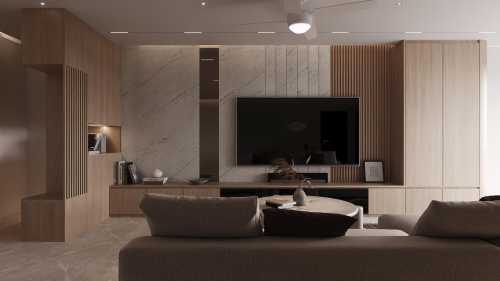 Scandinavian Living Room at 112 Rivervale Walk