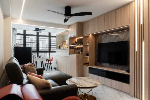 Modern Living Room at Whampoa | Whampoa View
