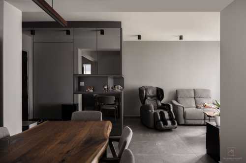 Contemporary Living Room at 91B Jalan Satu