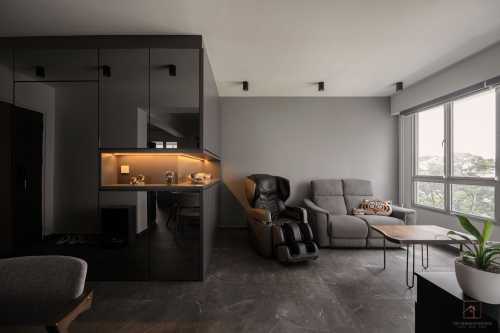 Contemporary Living Room at 91B Jalan Satu