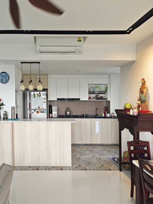 Scandinavian Living Room at 03 Petir Road, Foresque Residences