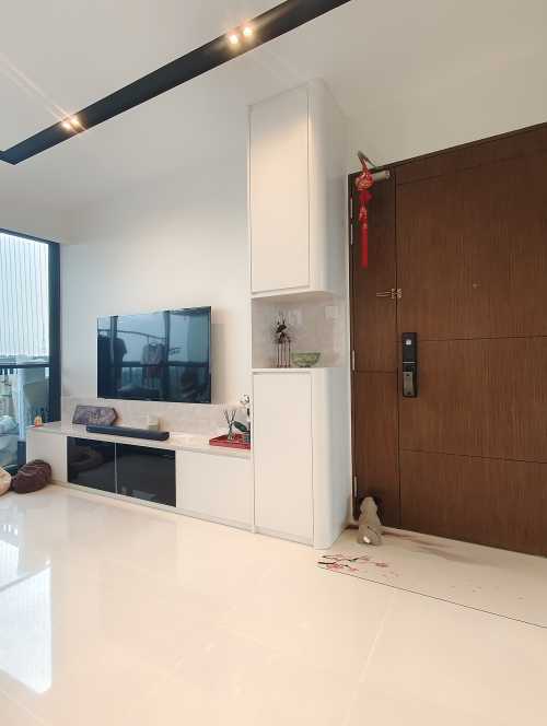 Scandinavian Living Room at 03 Petir Road, Foresque Residences