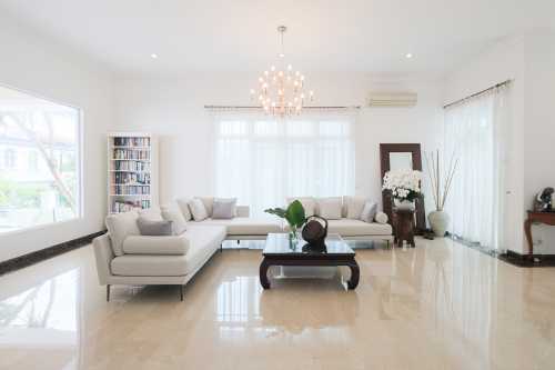 Contemporary Living Room at 45 Holland Green