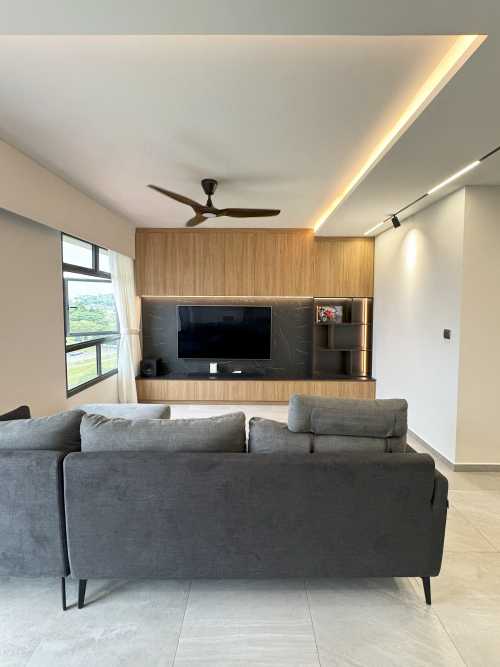 Scandinavian Living Room at 211A Clementi Ave 6