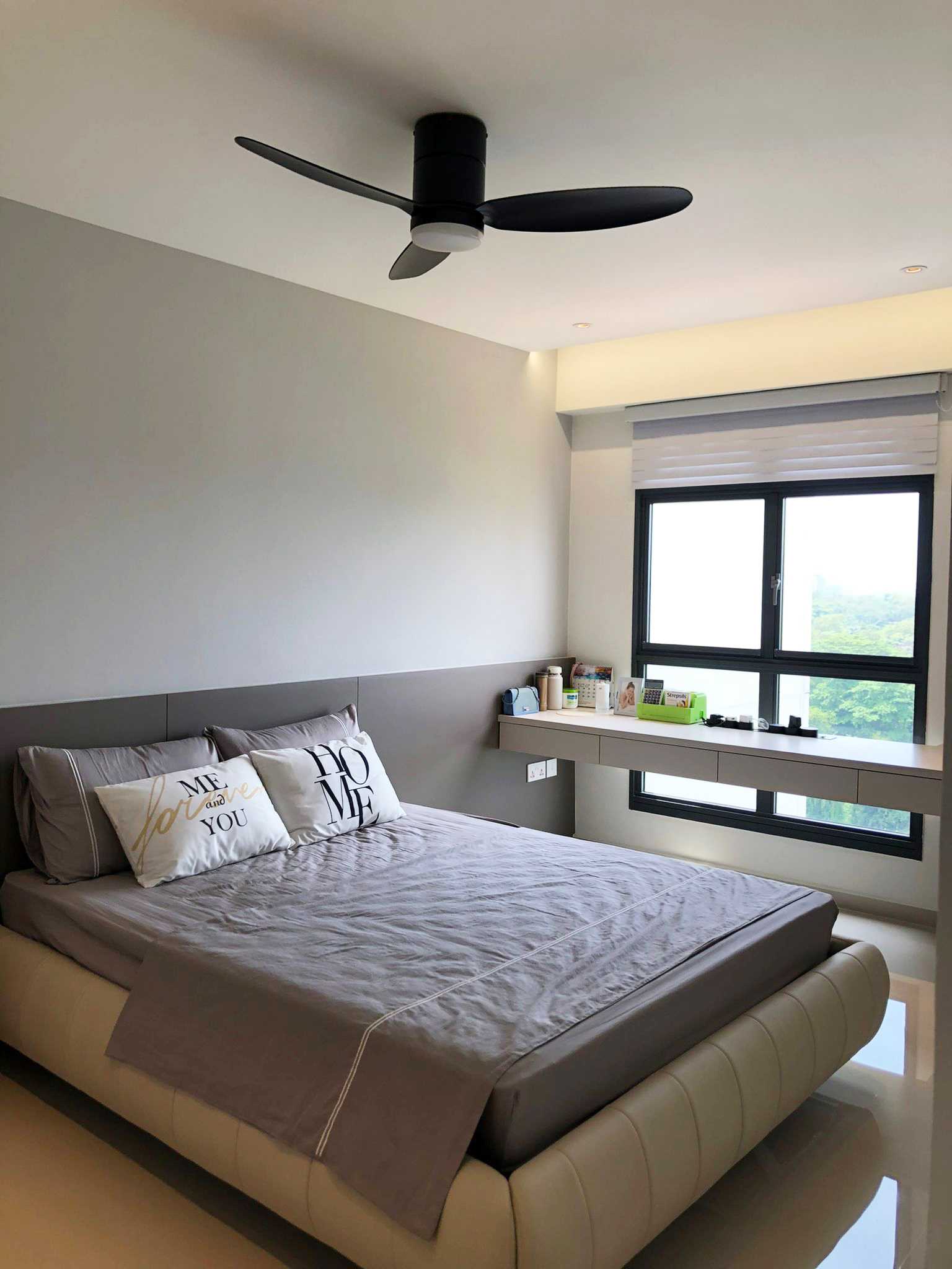Scandinavian Bedroom with Wardrobe and Sliding Wardrobe