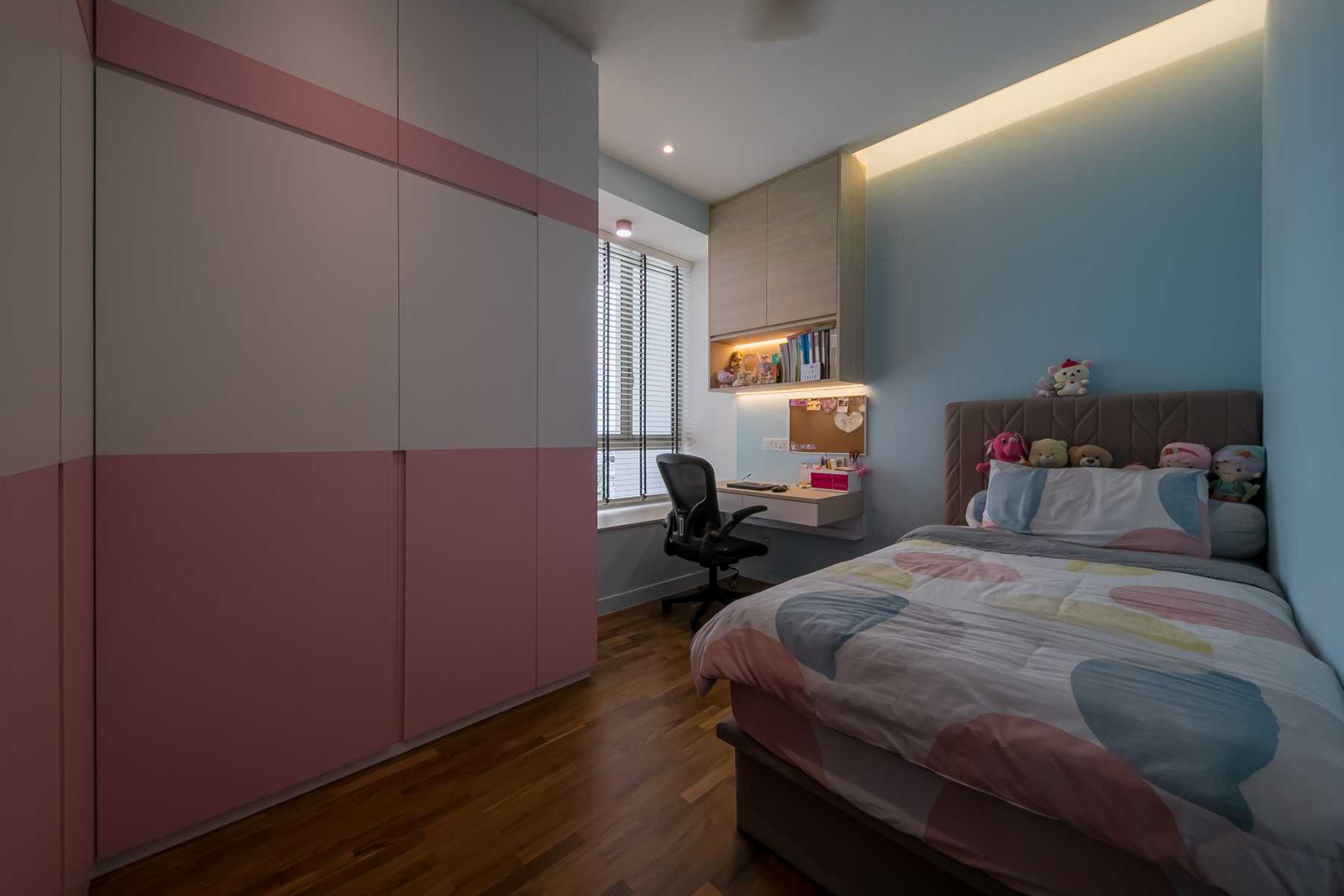 Modern Kids Room with Bookshelf and Children's Storage
