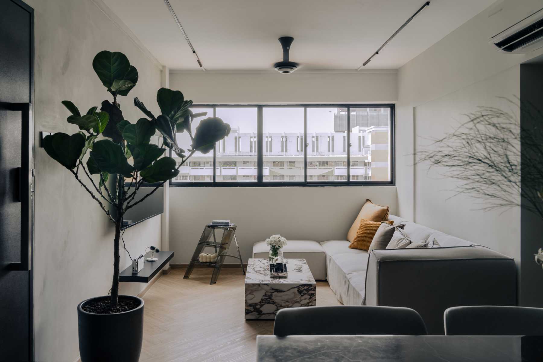 Modern Living Room with Sofa and Coffee Table