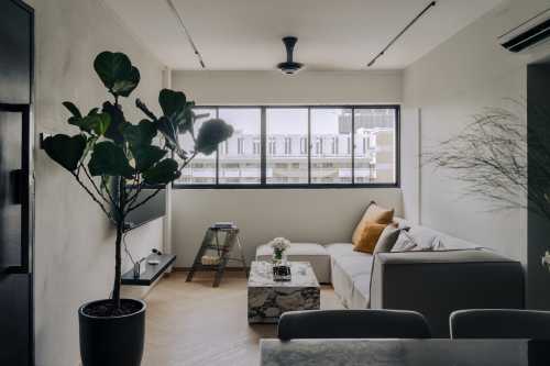 Modern Living Room at Tanjong Pagar Plaza