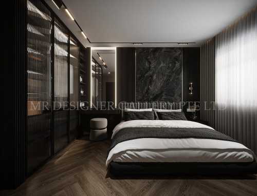 Modern Bedroom at Punggol 4 Room BTO