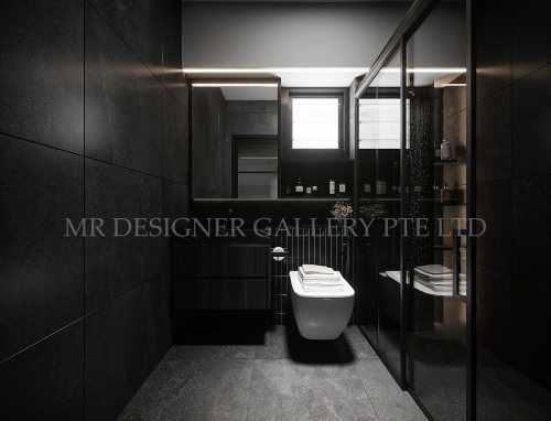Modern Bathroom at Punggol 4 Room BTO