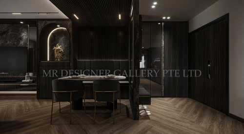 Modern Foyer at Punggol 4 Room BTO