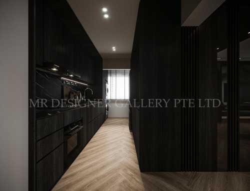 Modern Kitchen at Punggol 4 Room BTO