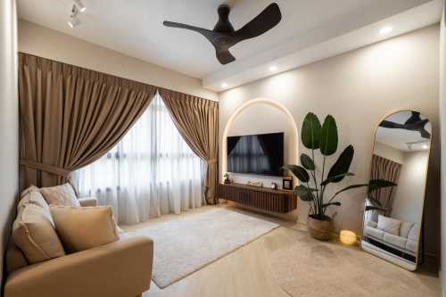 Modern Living Room at Fernvale Lane