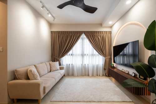 Modern Living Room at Fernvale Lane