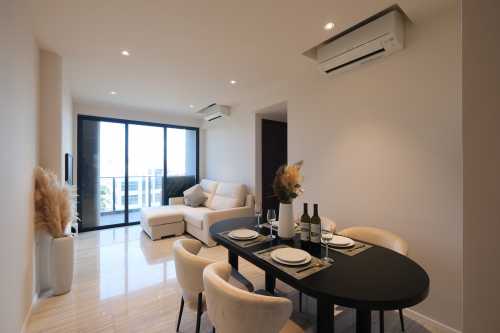 Minimalist Dining Room at Parc Esta