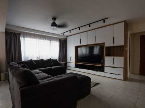 Contemporary Living Room at Yishun (5 Room Resales)