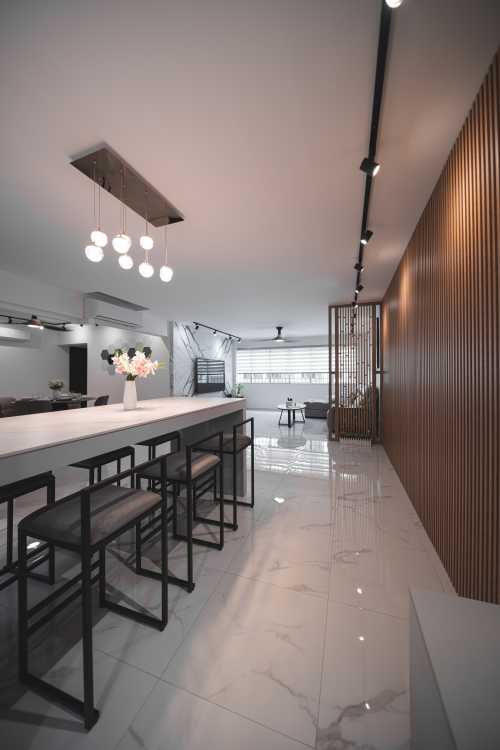 Modern Living Room at Hougang Central
