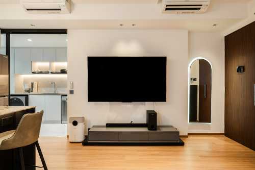 Contemporary Living Room at Foresque Residence