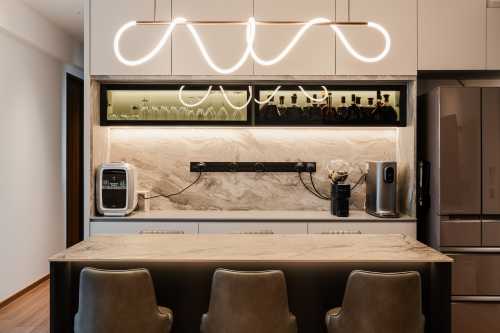 Contemporary Kitchen at Foresque Residence