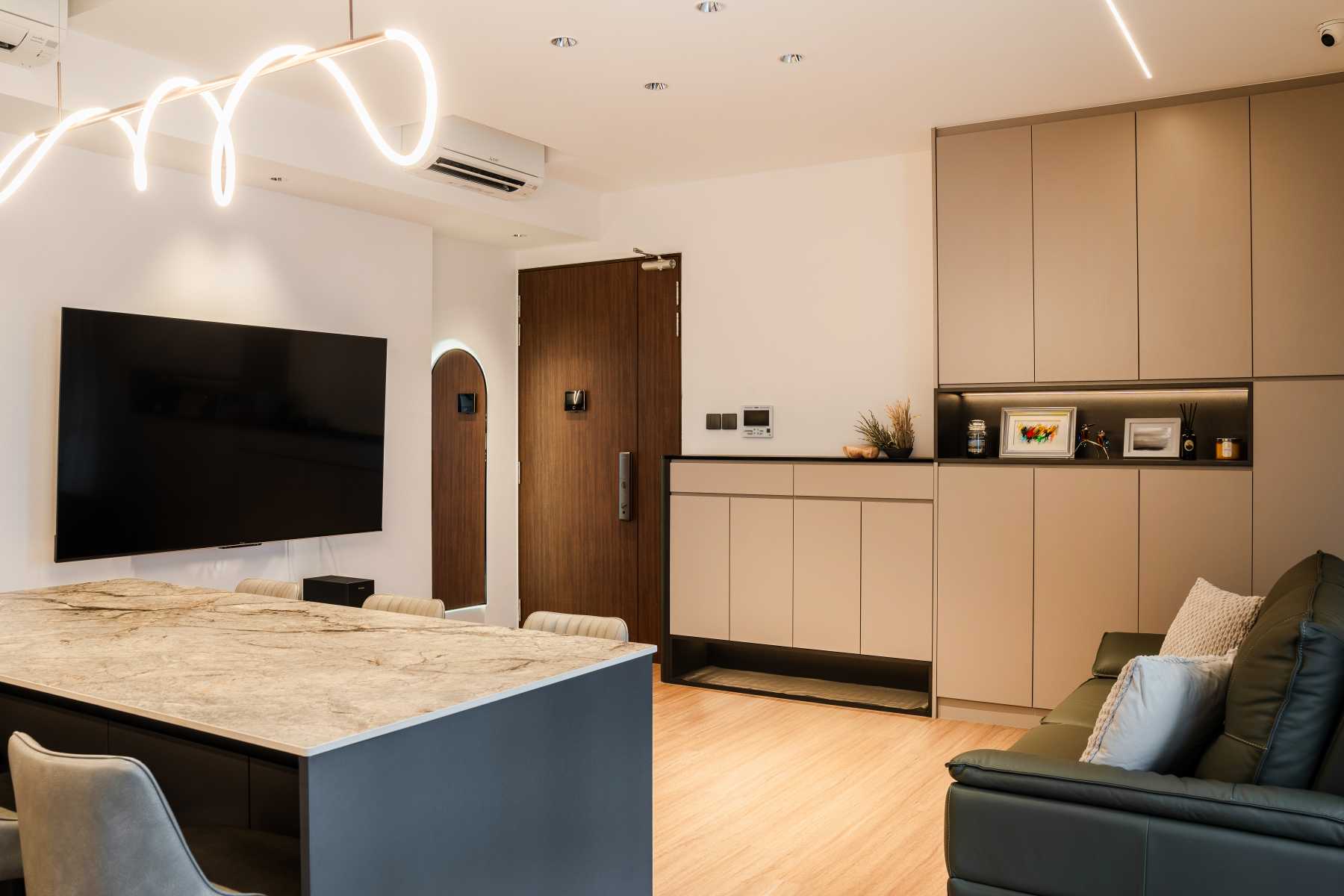 Contemporary Living Room with Sofa and Coffee Table