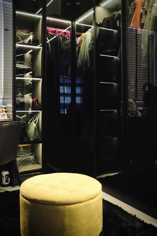 Industrial Walk-in Wardrobe at Hedges Park Condo