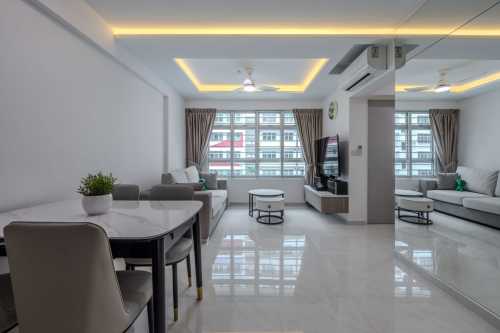 Modern Living Room at 459 Yishun