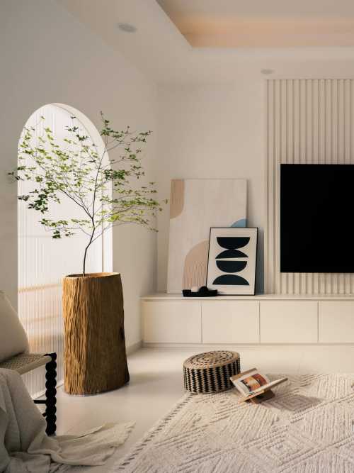 Minimalist Living Room at Sunbird Road