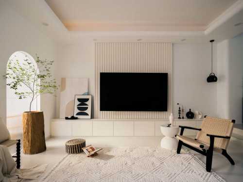 Minimalist Living Room at Sunbird Road