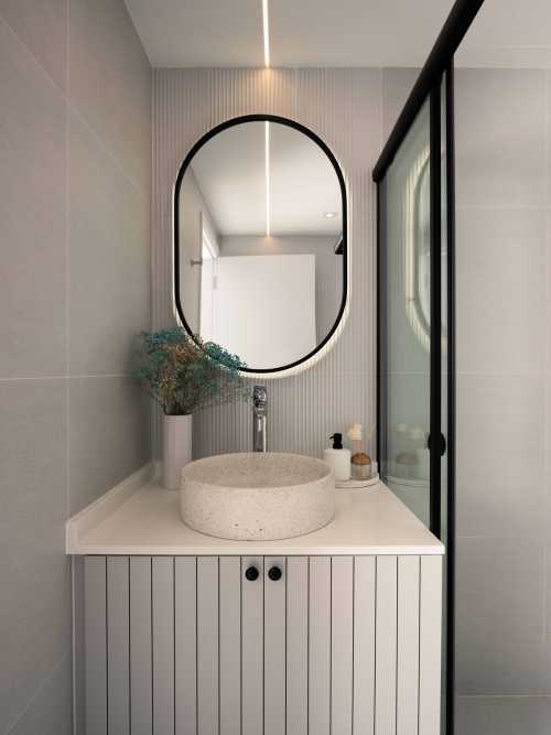Minimalist Bathroom at Sunbird Road