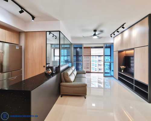 Contemporary Living Room at Q Bay Residences