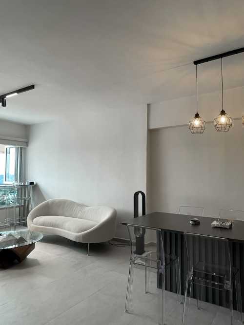 Modern Living Room at 290 Bishan