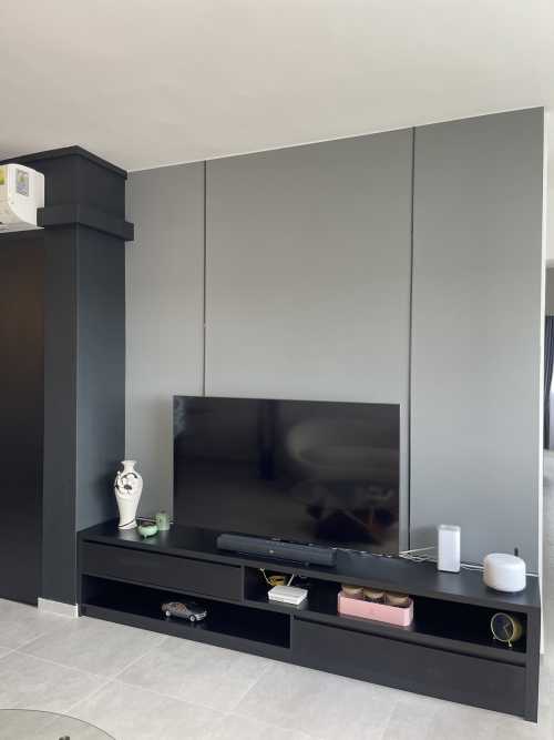 Modern Living Room at 290 Bishan