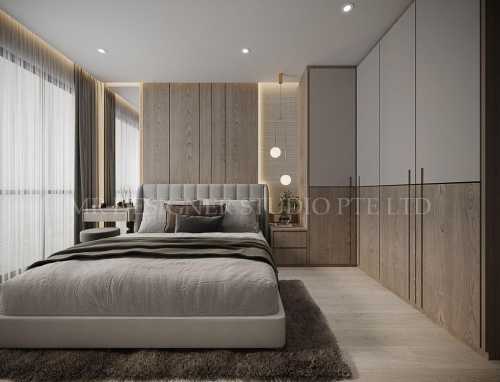Contemporary Bedroom at 15 Punggol Field Walk
