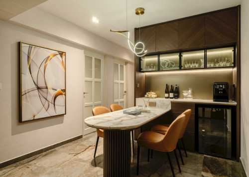 Modern Dining Room at 130A Canberra (Elaine)