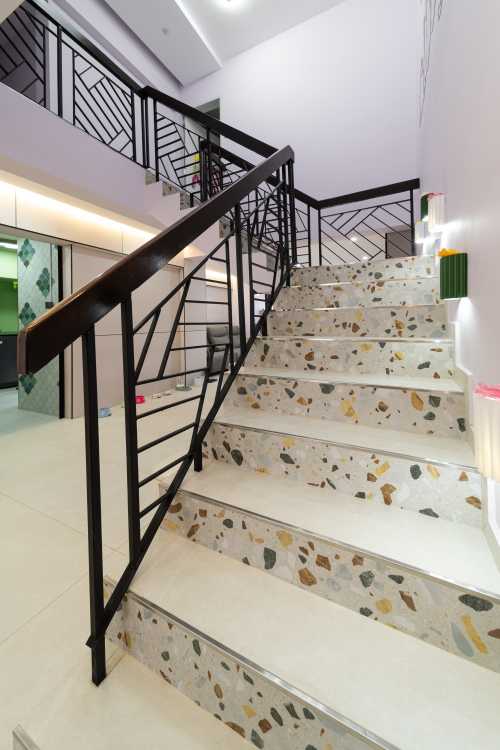 Modern Hallway at Pastel Color