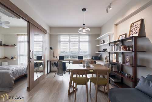 Scandinavian Living Room at Northshore Drive