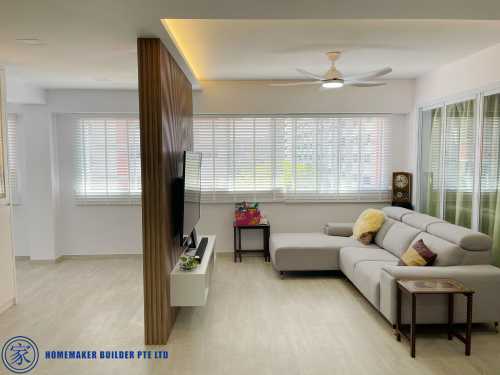 Contemporary Living Room at 317 Ang Mo Kio Street 31
