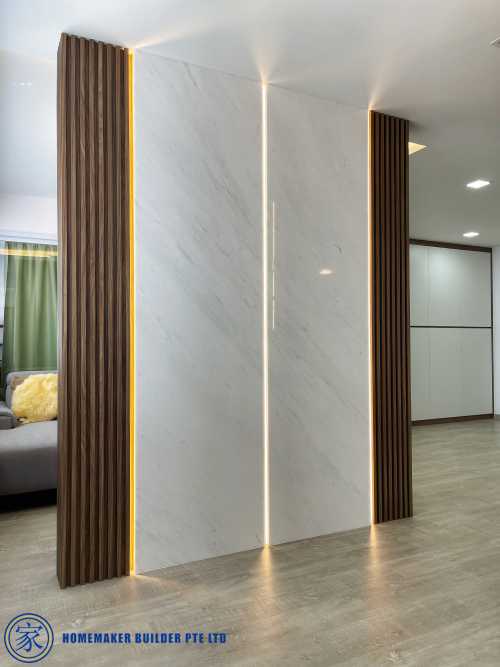 Contemporary Living Room at 317 Ang Mo Kio Street 31