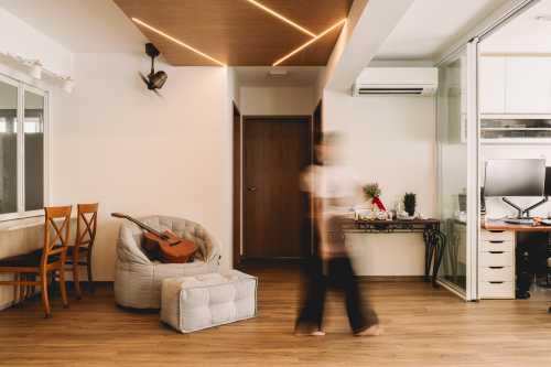 Scandinavian Living Room at Clementi Peaks
