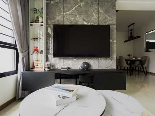 Minimalist Living Room at Bidadari Alkaff Oasis