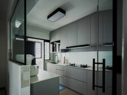 Minimalist Kitchen at Bidadari Alkaff Oasis