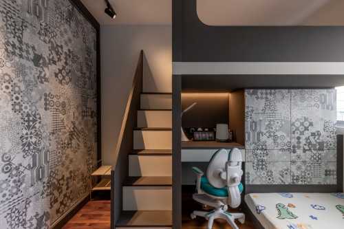 Minimalist Kids Room at Jumbo Flat @ Woodlands