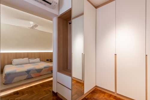 Minimalist Bedroom at Jumbo Flat @ Woodlands