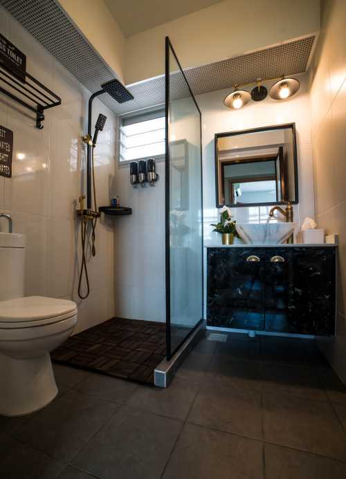 Industrial Bathroom at Canberra