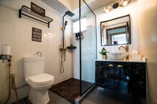 Industrial Bathroom at Canberra