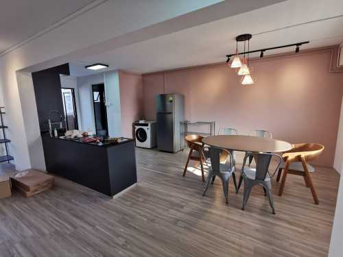 Minimalist Dining Room at Yishun