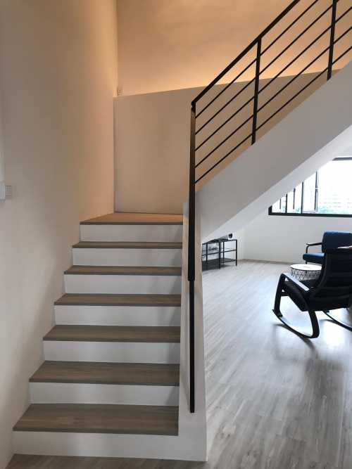 Minimalist Living Room at Yishun