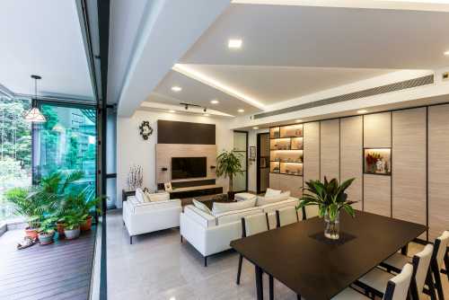 Modern Living Room at The Light Condo
