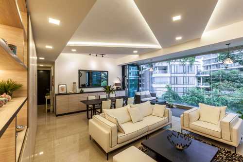 Modern Living Room at The Light Condo