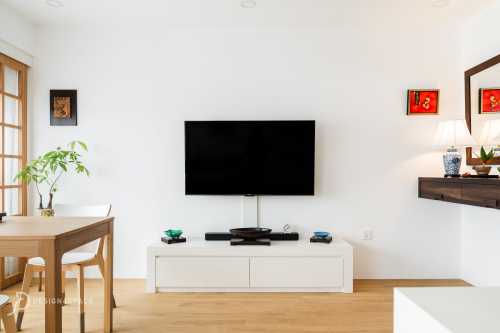 Minimalist Living Room at Ubi Grove